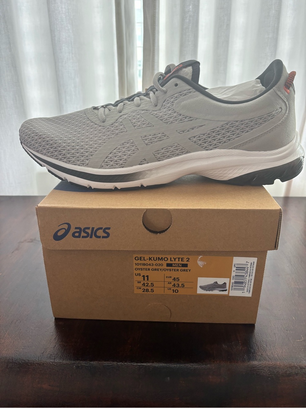 ASICS Men's GEL-Kumo Lyte 2 Running Shoes - Oyster Grey